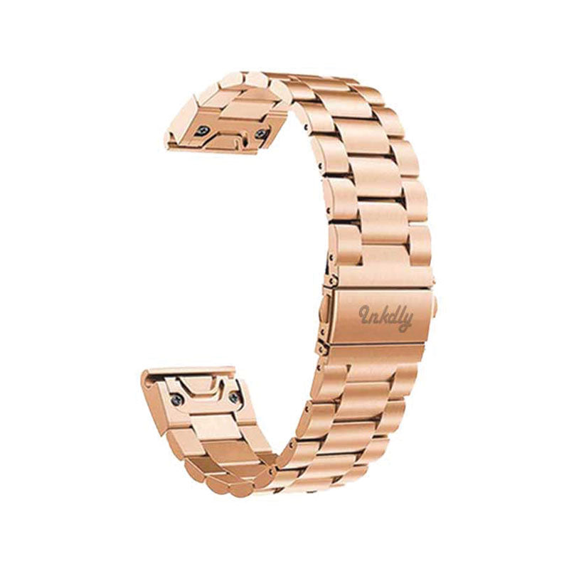 Boss Garmin Band Replacement Stainless Link Quick Change (20mm) Rose Gold