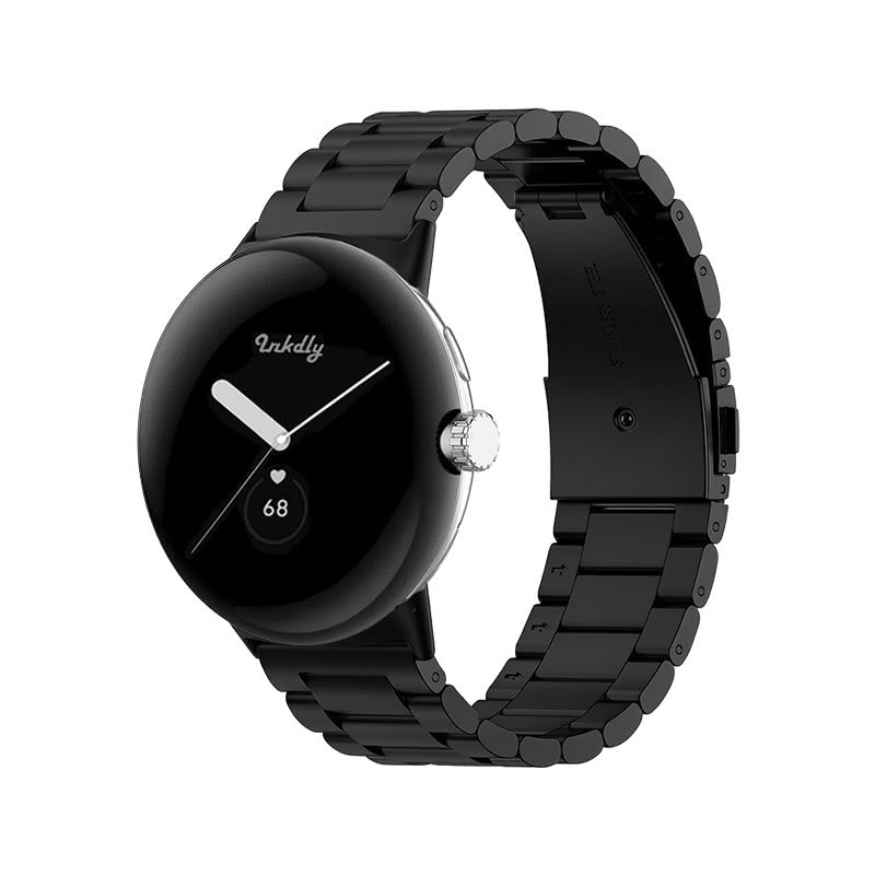 Boss Google Pixel Watch 1 Band Replacement Stainless Link (41mm) Black Night