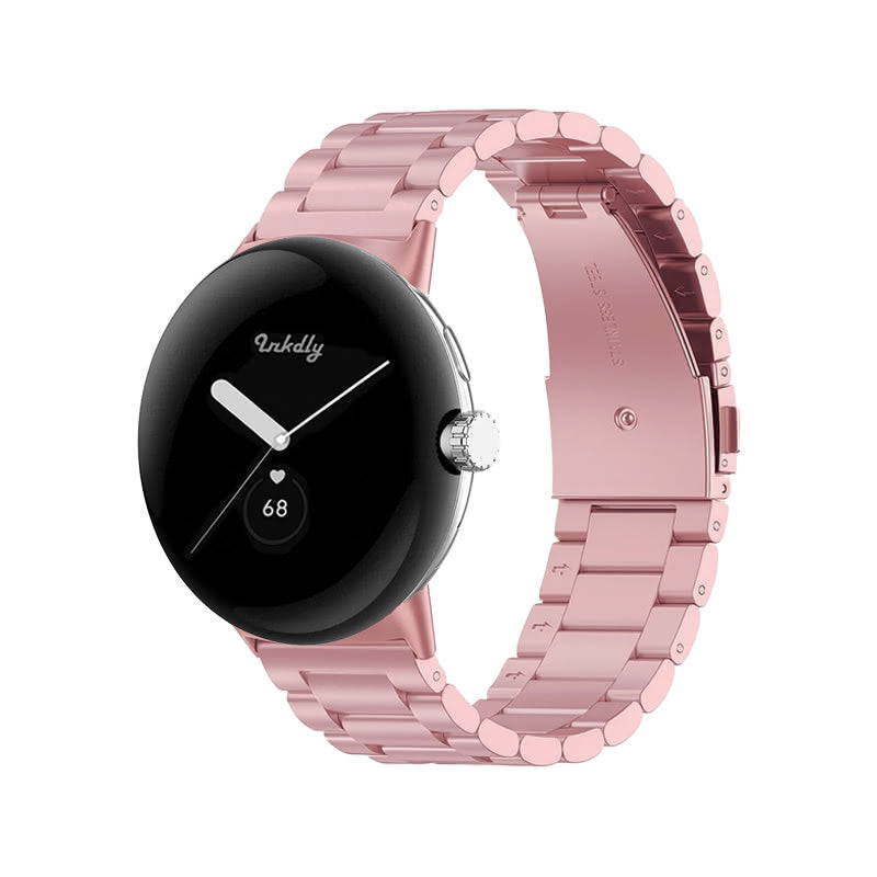 Boss Google Pixel Watch 1 Band Replacement Stainless Link (41mm) Rose Pink