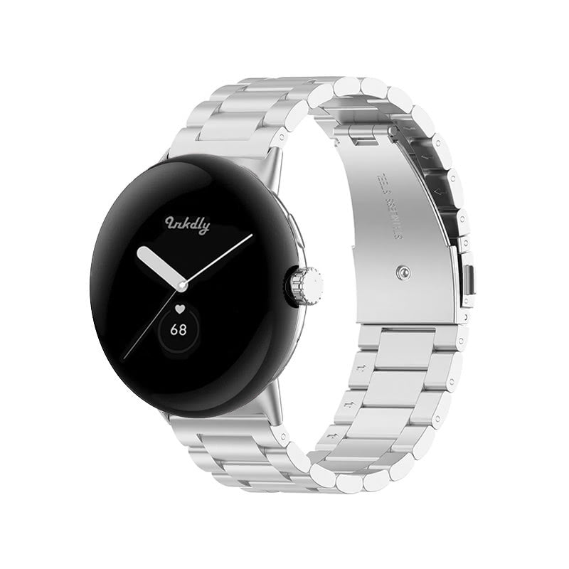 Boss Google Pixel Watch 1 Band Replacement Stainless Link (41mm) Silver Steel