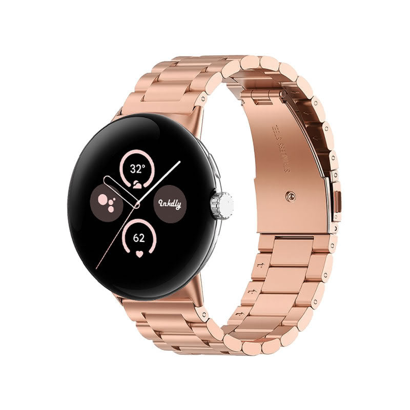 Boss Google Pixel Watch 2 Band Replacement Stainless Link (41mm) Rose Gold
