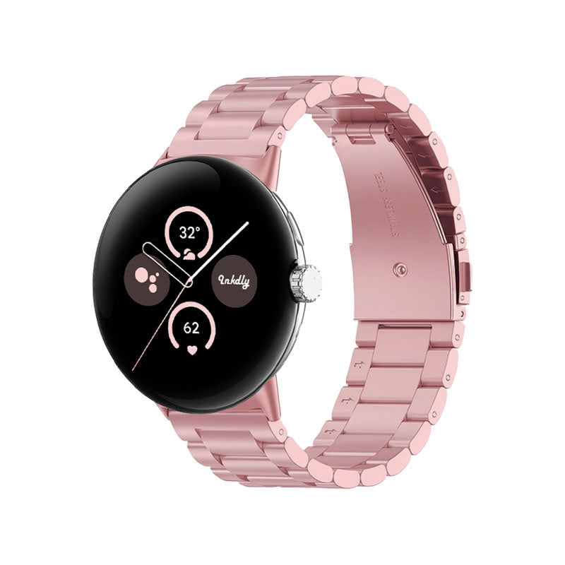 Boss Google Pixel Watch 2 Band Replacement Stainless Link (41mm) Rose Pink