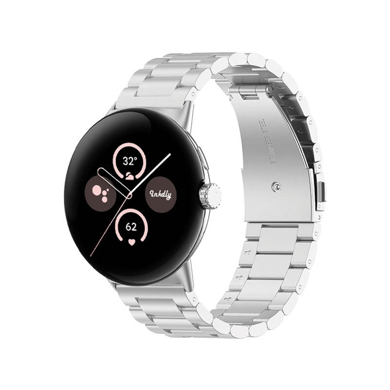 Boss Google Pixel Watch 2 Band Replacement Stainless Link (41mm) Silver Steel