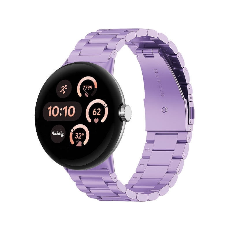 Boss Google Pixel Watch 3 Band Replacement Stainless Link 41MM Light Purple