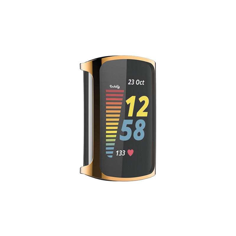 Slimfit Fitbit Charge 5 Protective Case & Screen Protector Rose Gold