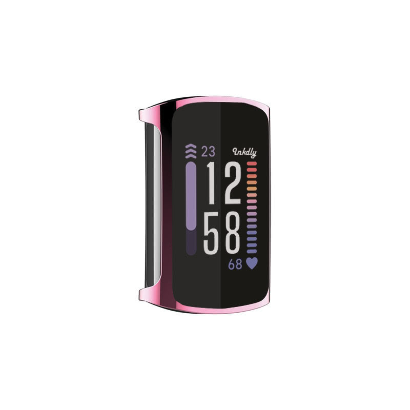 Slimfit Fitbit Charge 6 Protective Case & Screen Protector Rose Pink