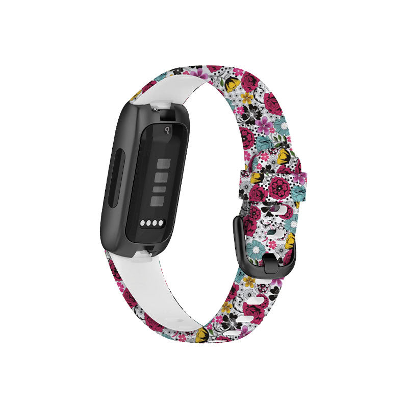 Fitbit Inspire 3 Bands Replacement Straps Small Classic Flower