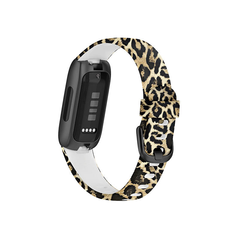 Fitbit Inspire 3 Bands Replacement Straps Small Leopard Print