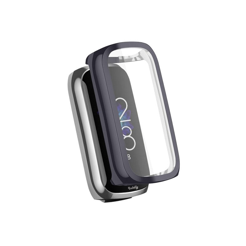 Slimfit Fitbit Luxe Protective Case & Screen Protector Dark Grey
