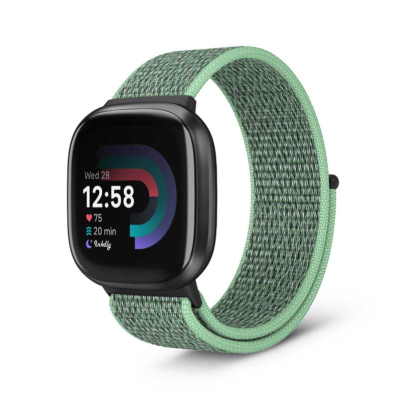 Sports Loop Fitbit Versa 4 & Sense 2 Band Replacement Strap Blue Sea  