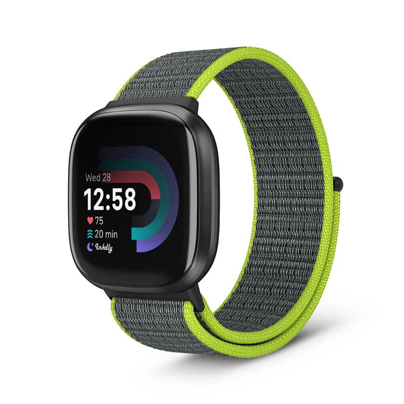 Sports Loop Fitbit Versa 4 & Sense 2 Band Replacement Strap Bright Yellow  