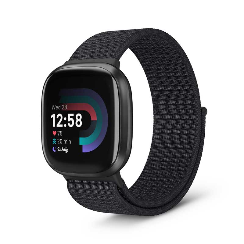 Sports Loop Fitbit Versa 4 & Sense 2 Band Replacement Strap Black