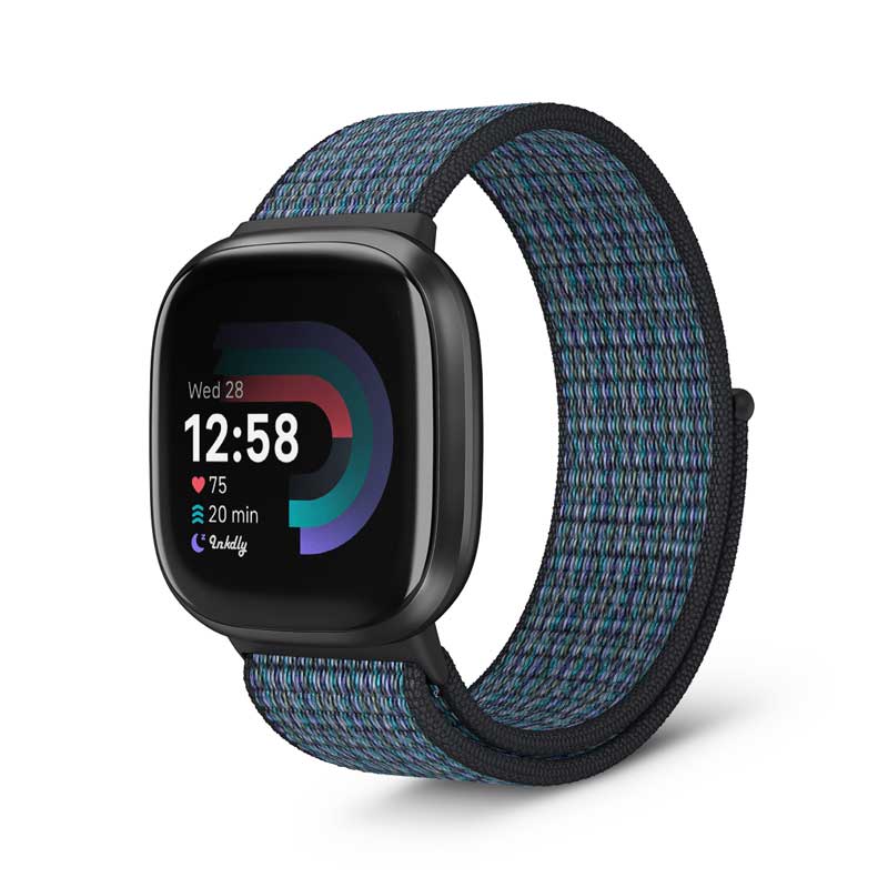 Sports Loop Fitbit Versa 4 & Sense 2 Band Replacement Strap Grape Purple  