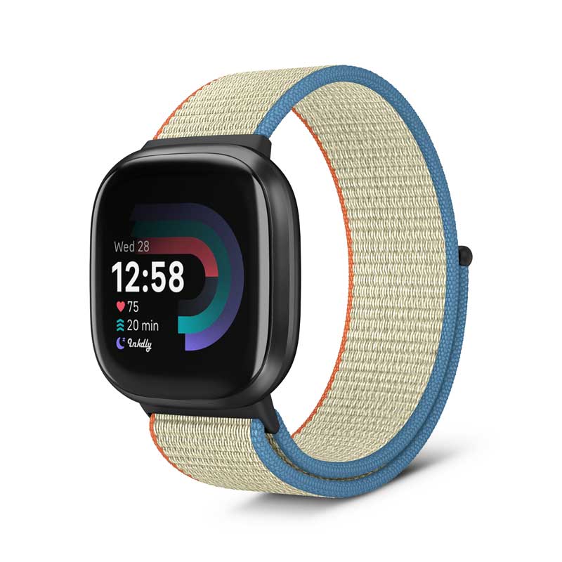 Sports Loop Fitbit Versa 4 & Sense 2 Band Replacement Strap Milky White  