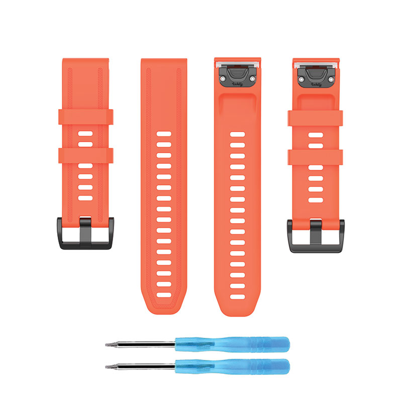 Garmin Band Replacement Straps with Quick Change (20mm) Orange Red
