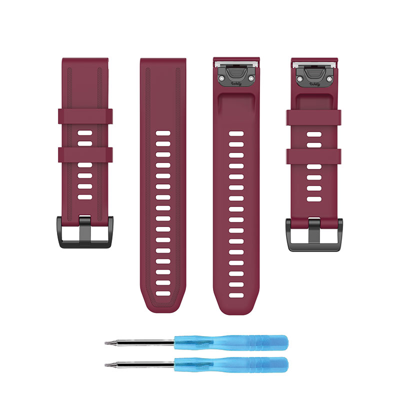 Garmin Band Replacement Straps with Quick Change (20mm) Wine Red