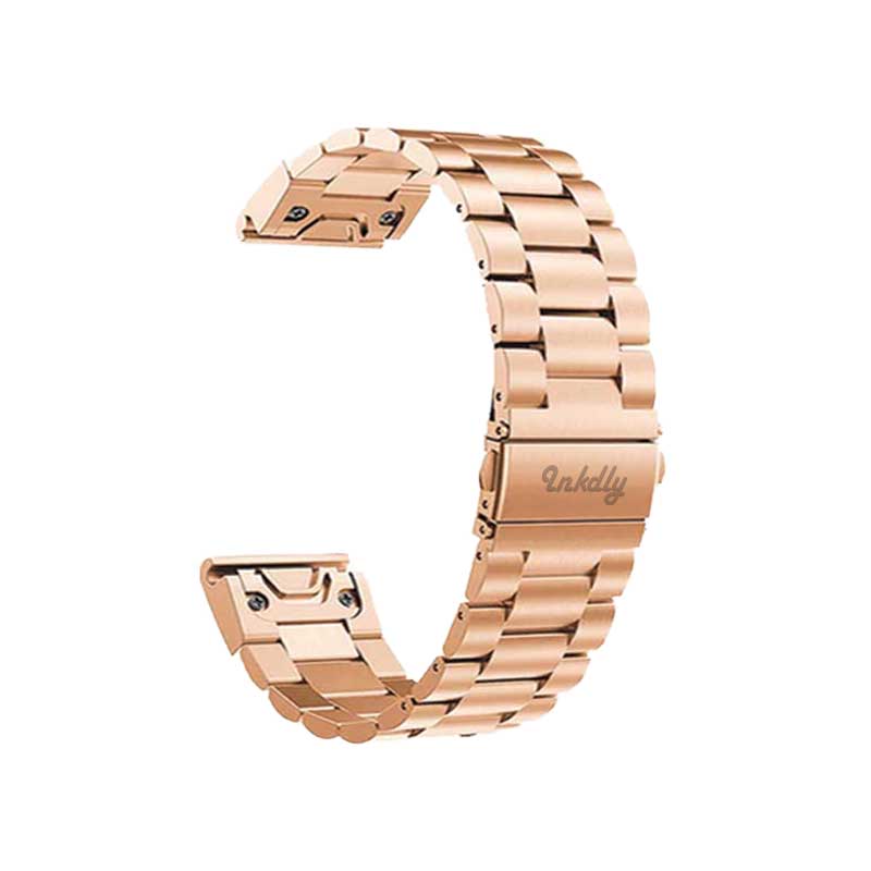 Boss Garmin Band Replacement Stainless Link Quick Change (26mm) Rose Gold