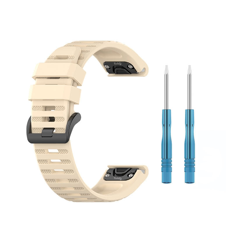Tankd Garmin Epix 2 Bands Replacement Quick Change 22mm For 47mm Watch Beige