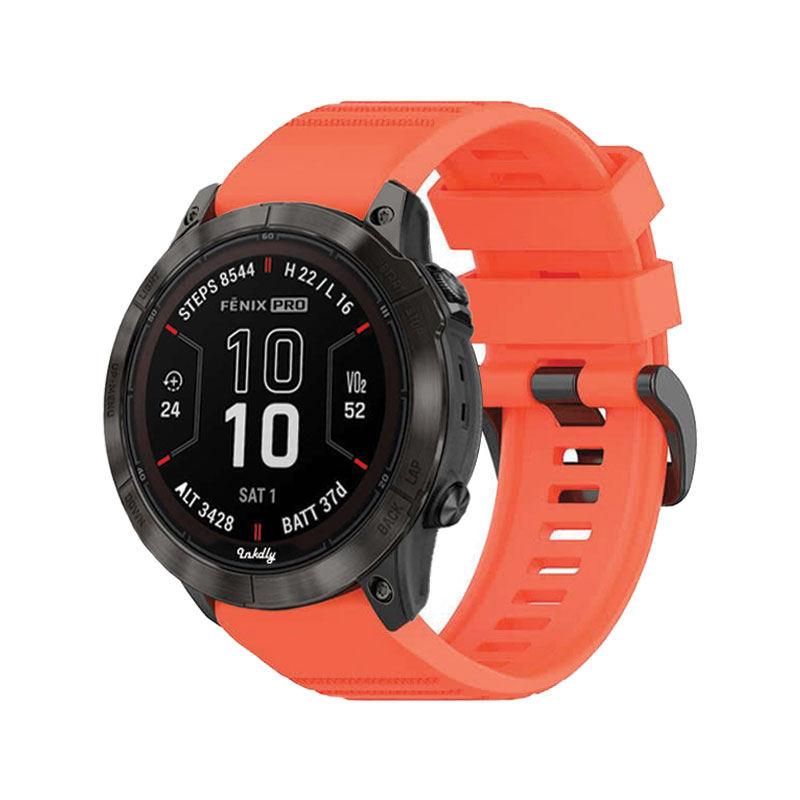 Tankd Garmin Fenix 7X Bands Replacement Straps (26mm) Orange Red