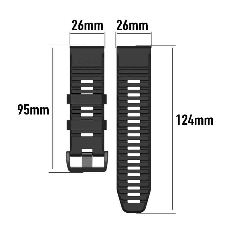 Tankd Garmin Fenix 7X Bands Replacement Straps (26mm)