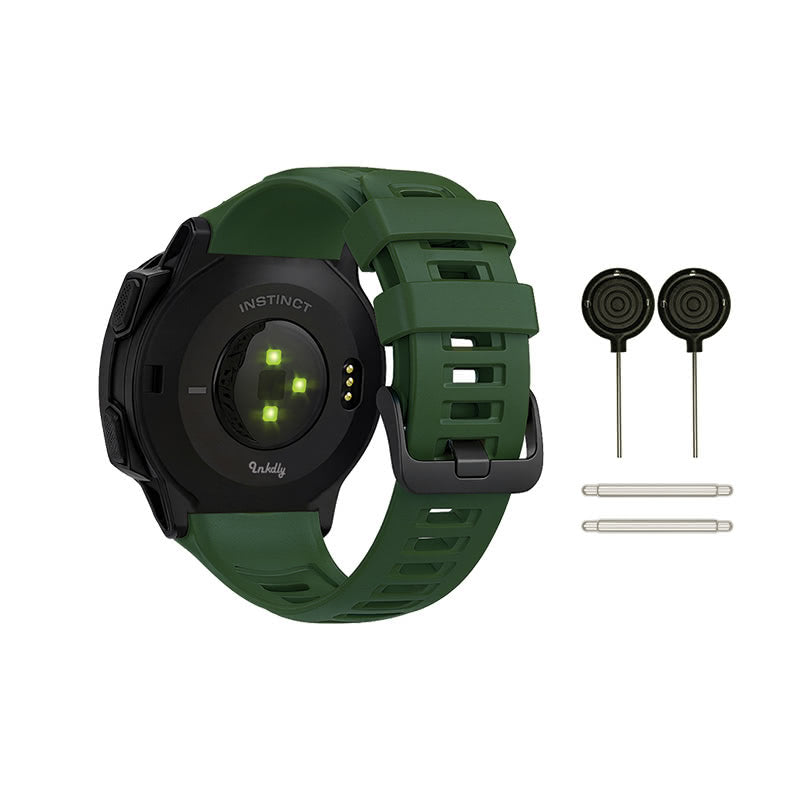 Garmin Instinct Bands Replacement Straps with Spring Bars (22mm) Army Green