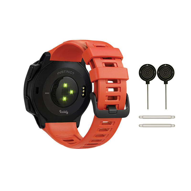 Garmin Instinct Bands Replacement Straps with Spring Bars (22mm) Red