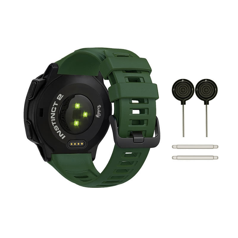 Garmin Instinct 2 Bands Replacement Straps with Spring Bars (22mm) Army Green