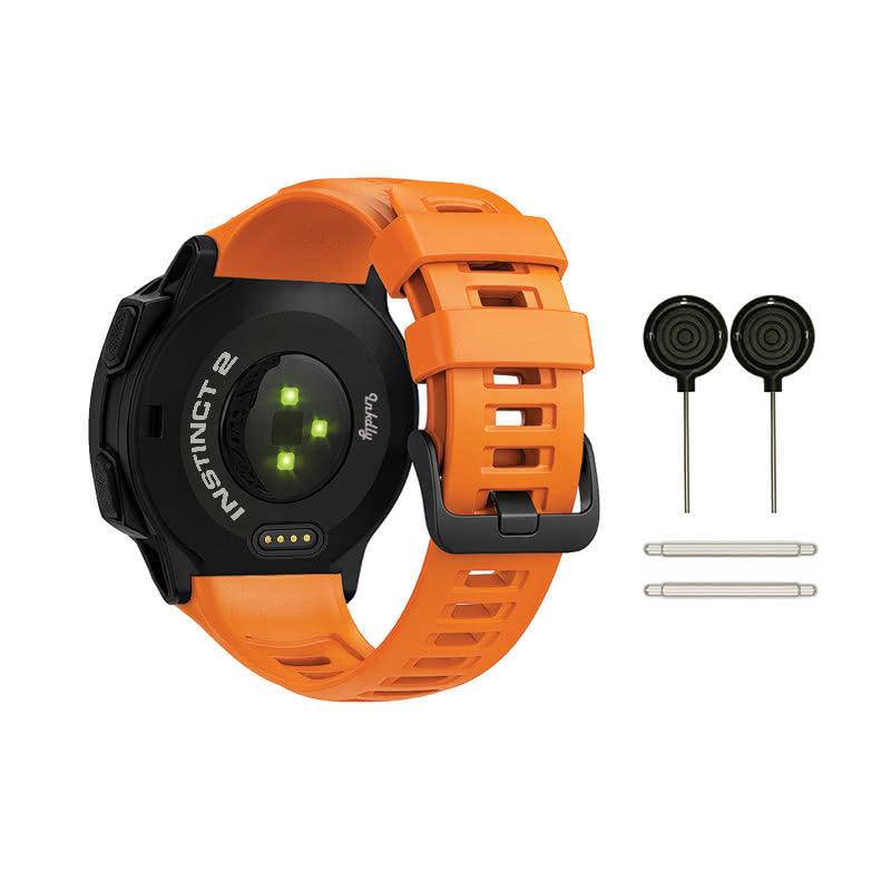 Garmin Instinct 2 Bands Replacement Straps with Spring Bars (22mm) Orange