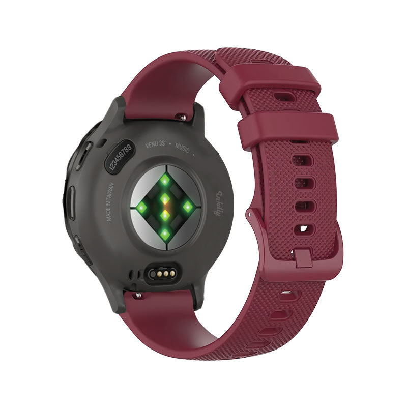 Garmin Venu 3S Bands Replacement Straps (18mm) Wine Red