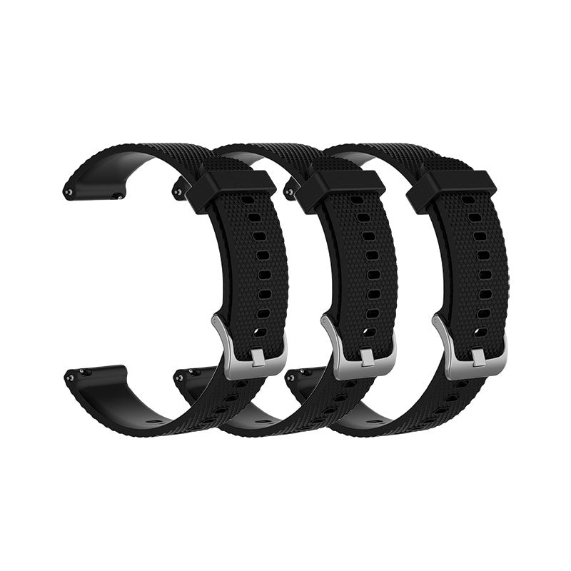 Garmin Vivoactive 3 Vivomove HR Forerunner 645 Replacement Bands Strap (20mm) Small Black (3-Pack) 