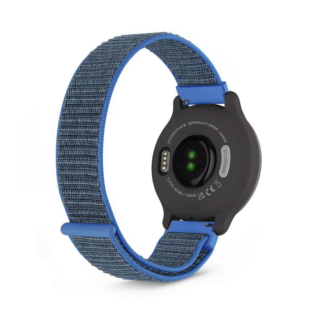 Sports Loop Garmin Vivoactive 5 Band Replacement Strap (20mm) Blue Lake