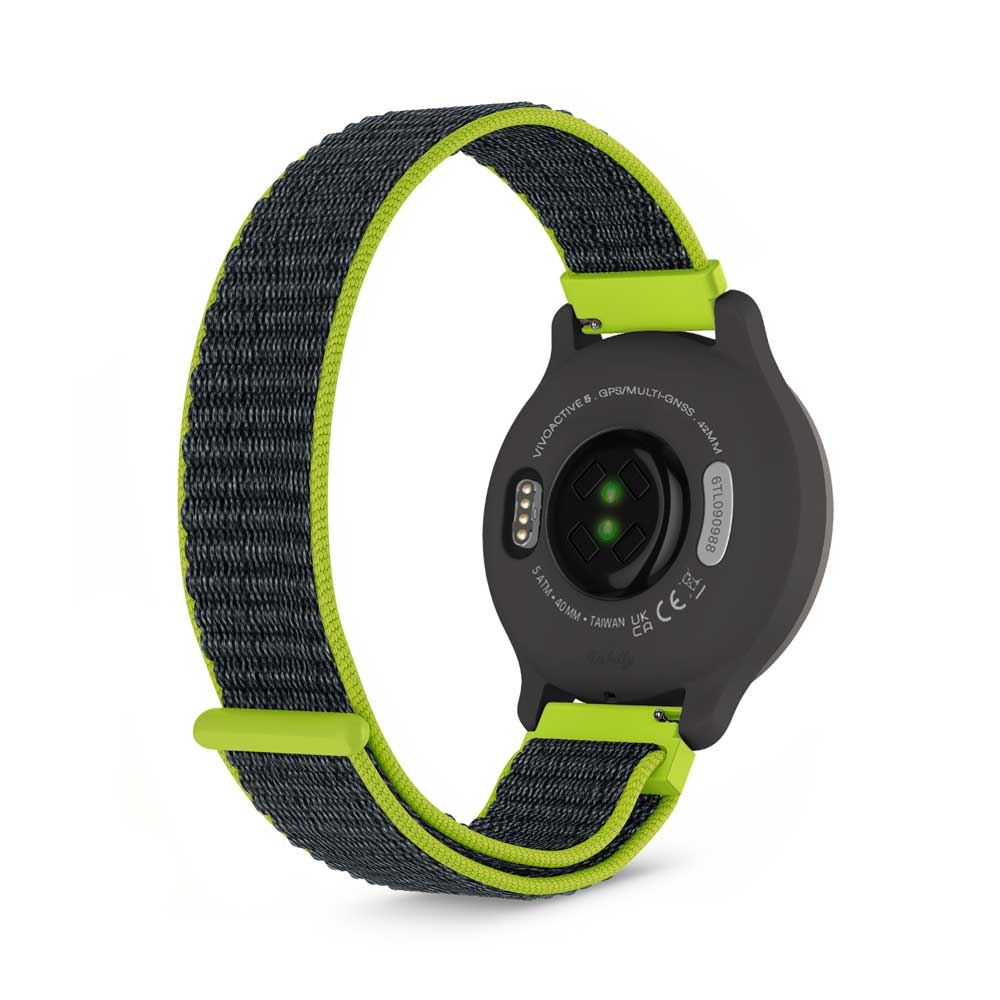 Sports Loop Garmin Vivoactive 5 Band Replacement Strap (20mm) Bright Yellow