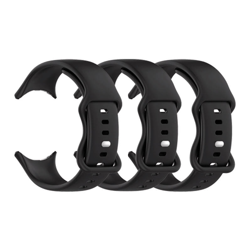 Google Pixel Watch 1 Bands Replacement Straps (41mm) Small Black (3-Pack)