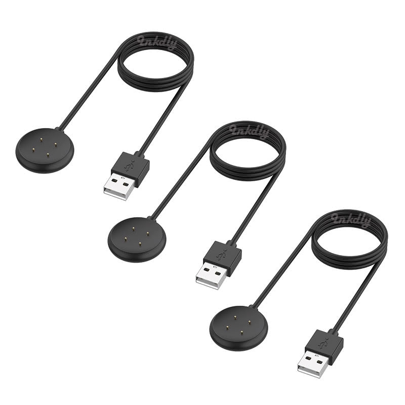 Google Pixel Watch 2 Charger Cable Replacement USB-A Black (3-Pack)