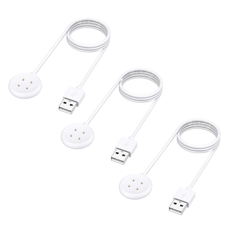 Google Pixel Watch 2 Charger Cable Replacement USB-A White (3-Pack)