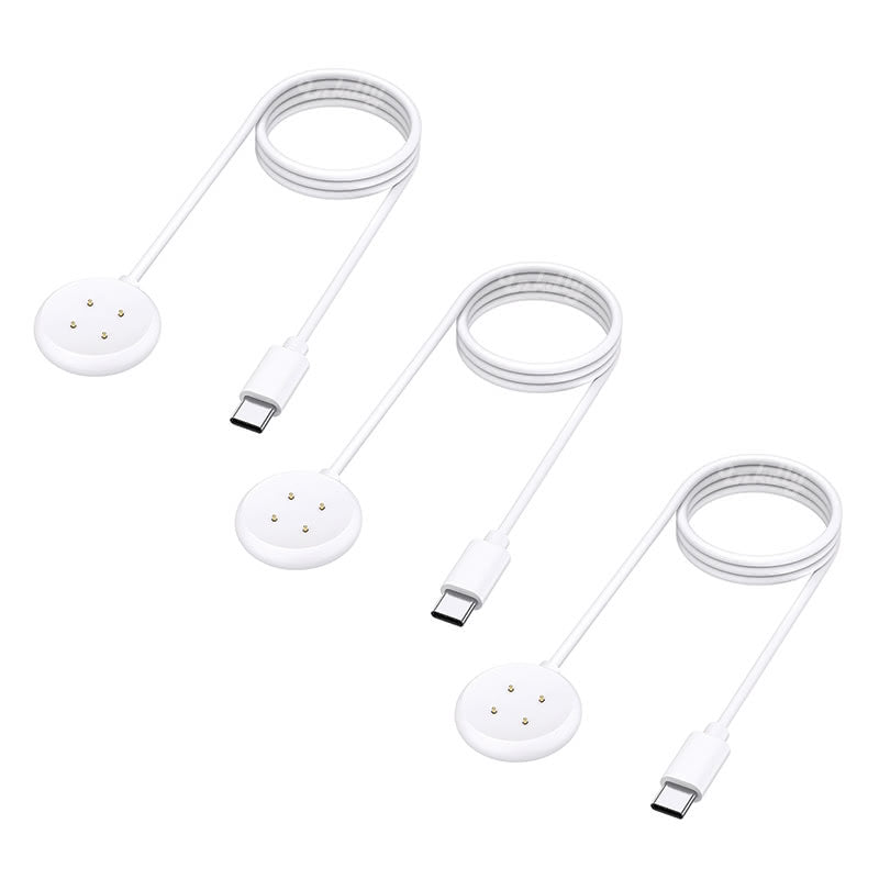 Google Pixel Watch 2 Charger Cable Replacement USB-C White (3-Pack)