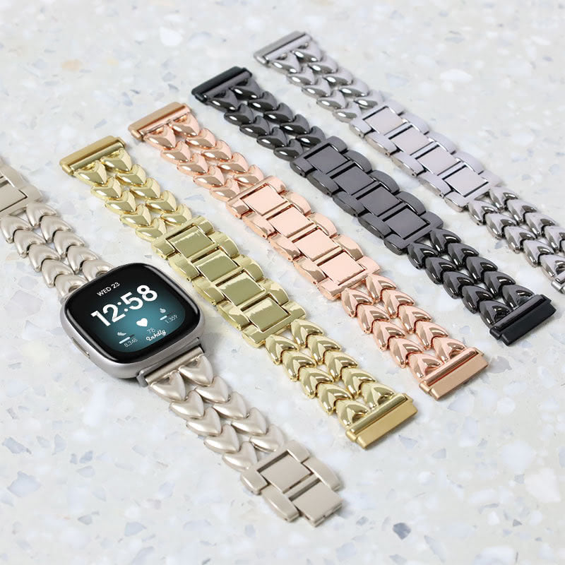 Juliet Stainless Steel Fitbit Versa 3 & Sense Watch Band