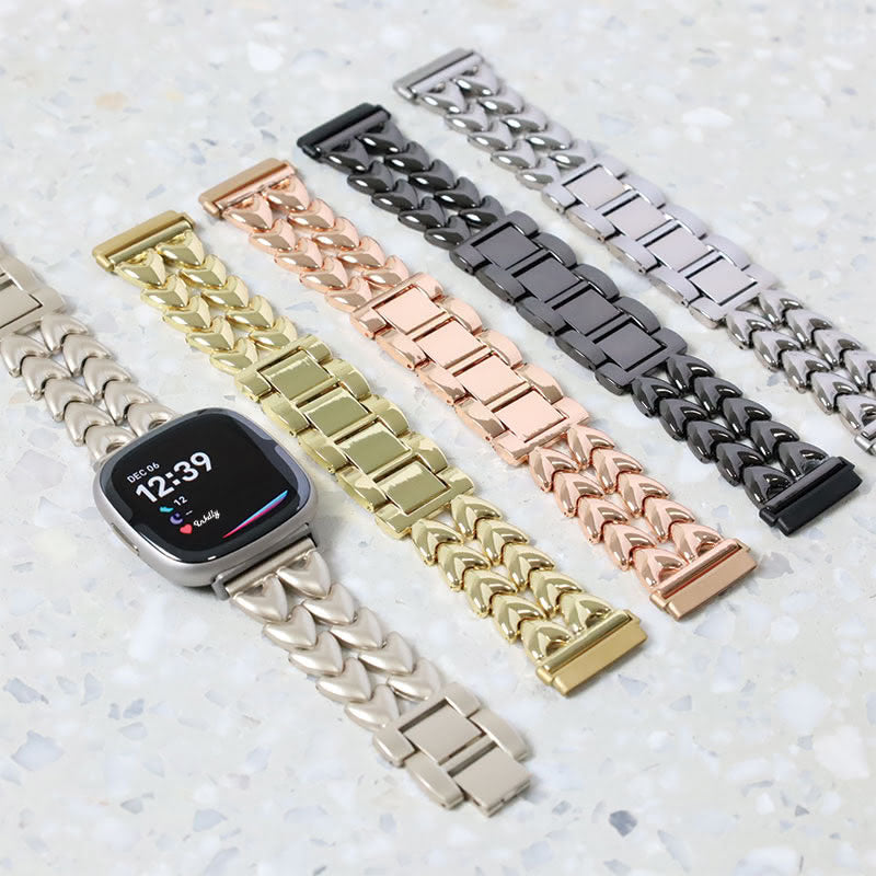 Juliet Stainless Steel Fitbit Versa 4 & Sense 2 Watch Band