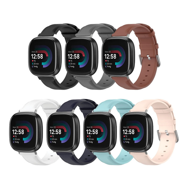 Leather Fitbit Versa 4 & Sense 2 Band Replacement Strap