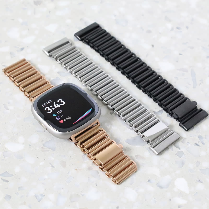Phoebe Stainless Steel Fitbit Versa 4 & Sense 2 Watch Band