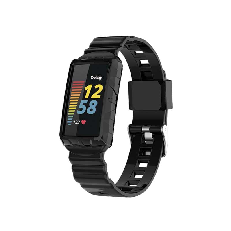 Retro Fitbit Charge 5 Bands Replacement Straps Black