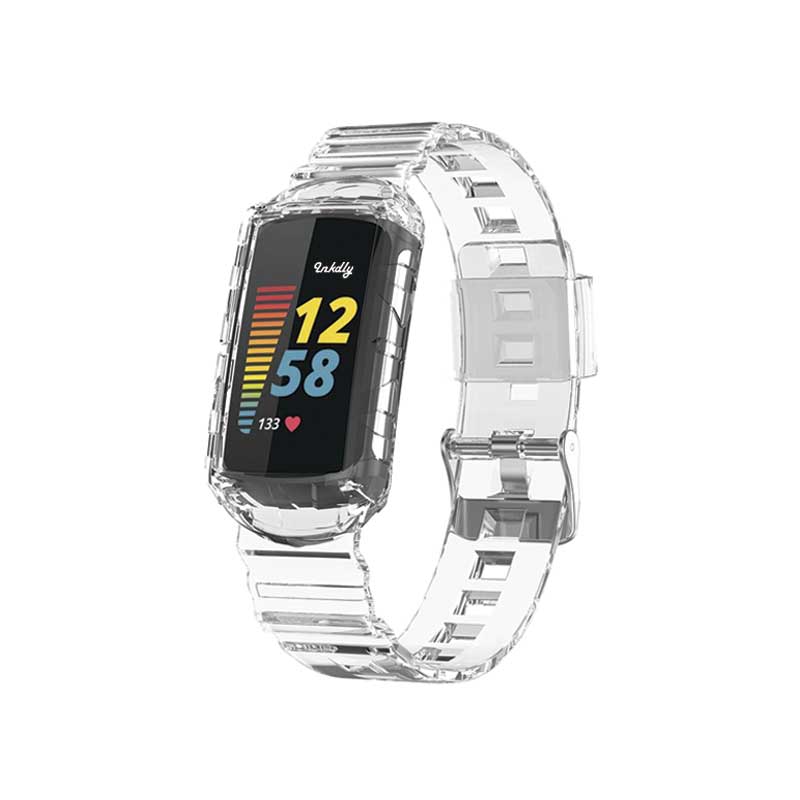 Retro Fitbit Charge 5 Bands Replacement Straps Clear