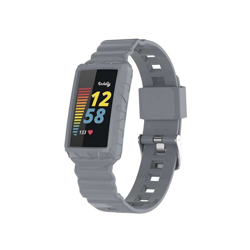 Retro Fitbit Charge 5 Bands Replacement Straps Grey