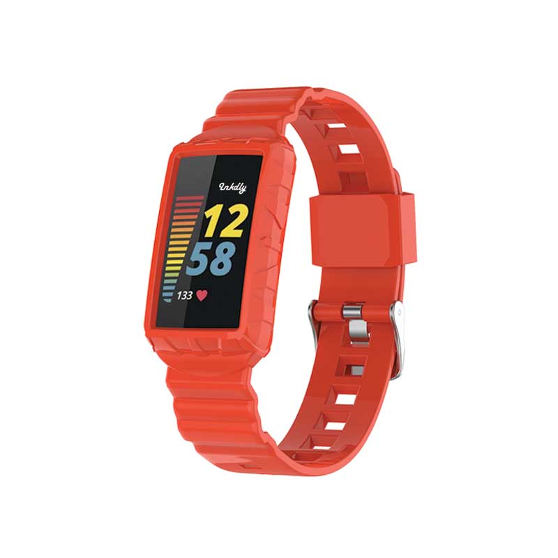 Retro Fitbit Charge 5 Bands Replacement Straps Orange  