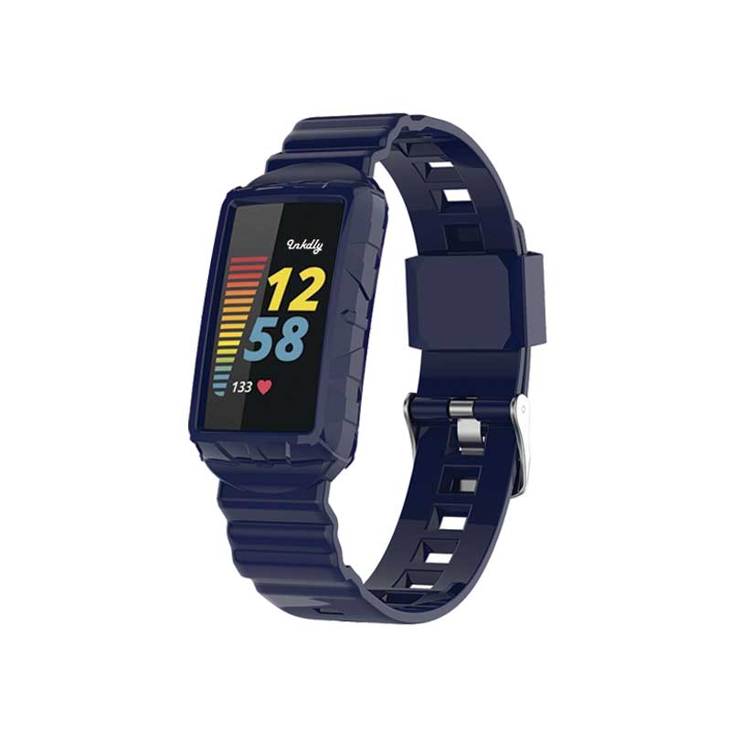 Retro Fitbit Charge 5 Bands Replacement Straps Navy Blue