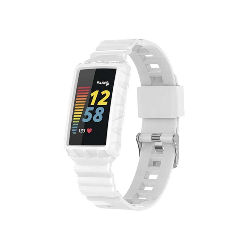 Retro Fitbit Charge 5 Bands Replacement Straps White