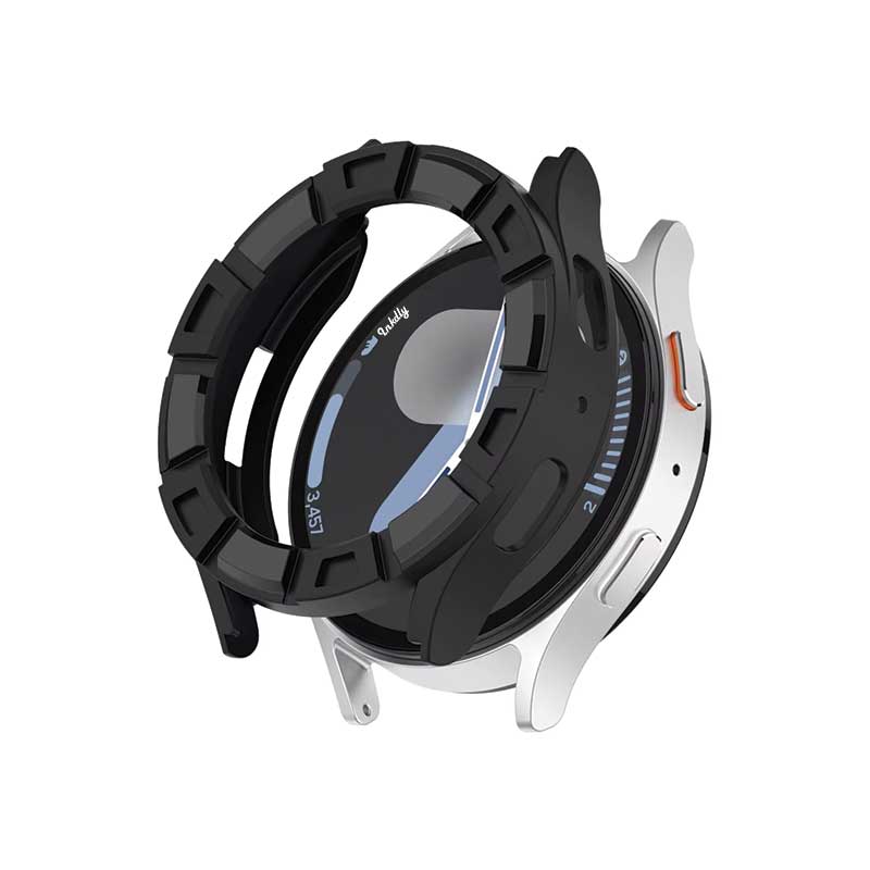 Rugged Samsung Galaxy Watch 7 Protective Cover Case 40mm Black