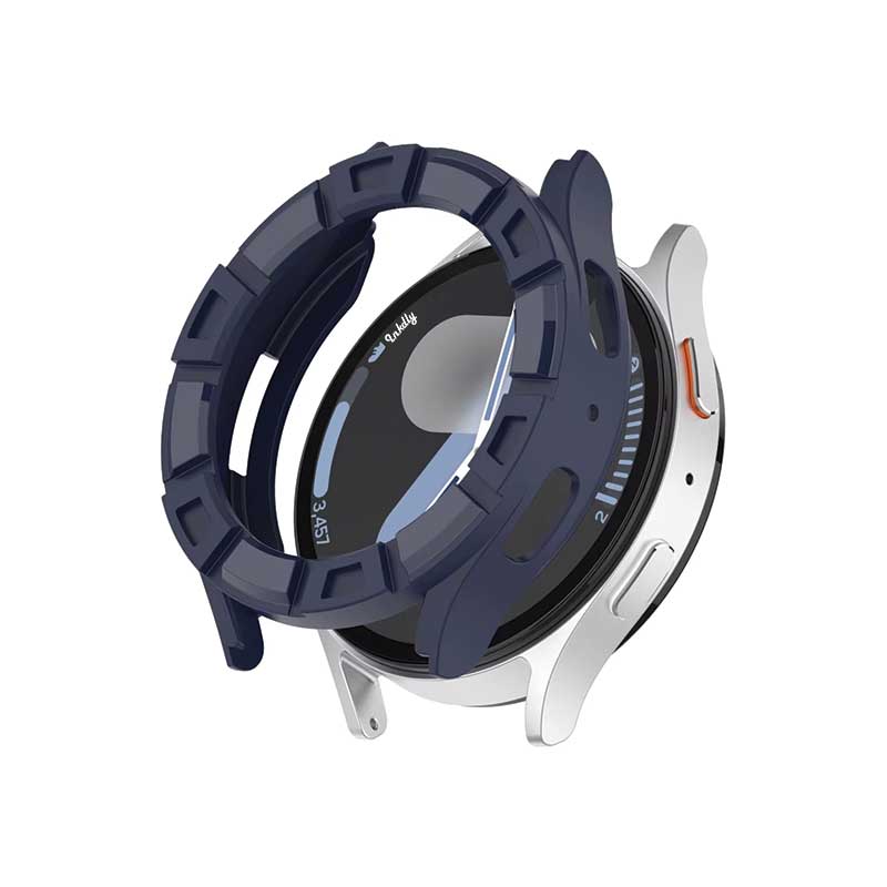 Rugged Samsung Galaxy Watch 7 Protective Cover Case 40mm Midnight Blue