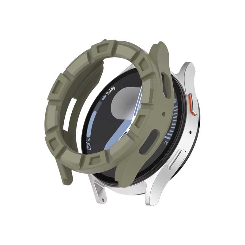 Rugged Samsung Galaxy Watch 7 Protective Cover Case 40mm Pine Needle Green