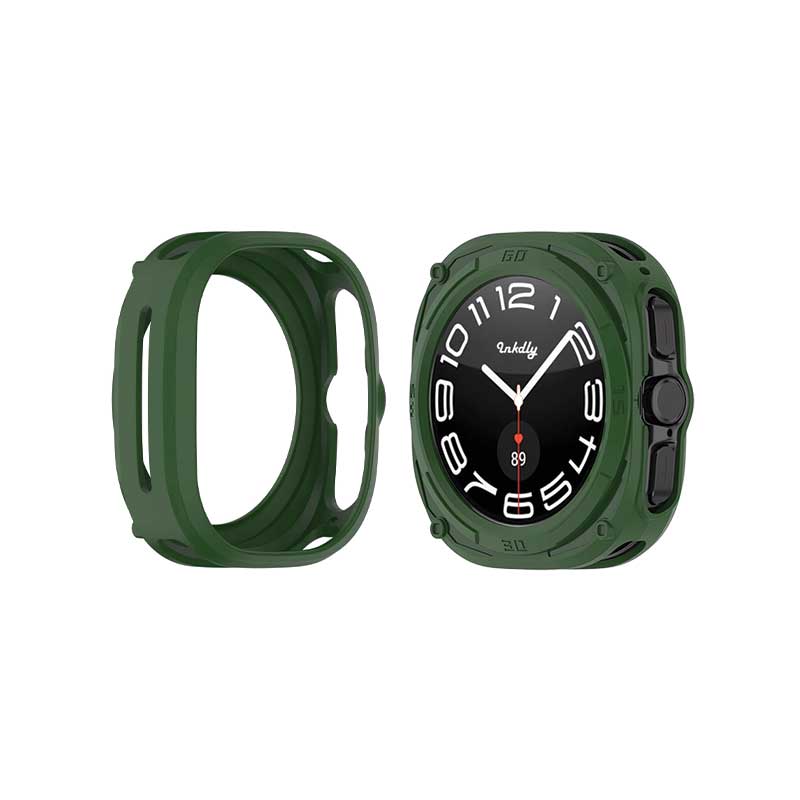Rugged Samsung Galaxy Watch Ultra Protective Cover Case Green